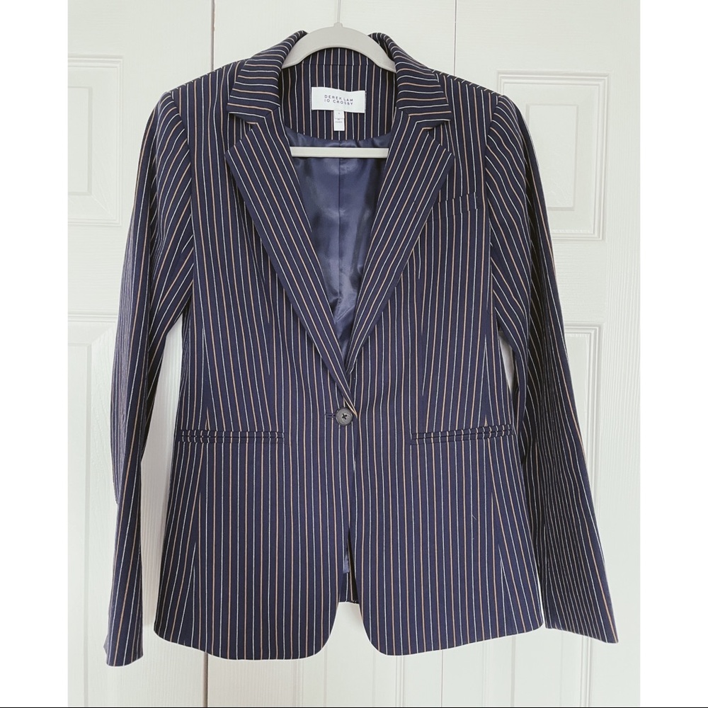 Derek Lam 10 Crosby Pinstriped twill blazer